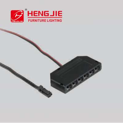 HENGJIE 6 Ports Distributor Light Connector Socket