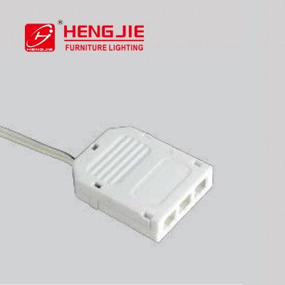 HENGJIE 3-Folds Distributor for LED Cabinet Light with LED Mini Plug Connection